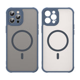 Husa pentru iPhone 11 Pro Max, Techsuit HaloFrost II MagSafe, bleumarin