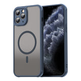 Husa pentru iPhone 11 Pro, Techsuit HaloFrost II MagSafe, bleumarin