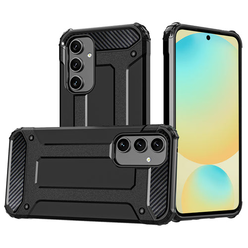 Husa pentru Samsung Galaxy S24 FE, Techsuit Hybrid Armor, negru