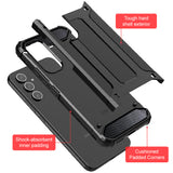 Husa pentru Samsung Galaxy S24 FE, Techsuit Hybrid Armor, negru