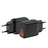 Incarcator retea Techsuit Duonix30W (CH1), Type-C, USB, Dual Travel Charger 30W, alb