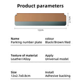 Techsuit Premium Phone Number Plate DialCraft (SN1), Parking Sign, Slim Design, magnetic Numbers, cu Adhesive, Negru
