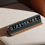 Techsuit Premium Phone Number Plate DialCraft (SN1), Parking Sign, Slim Design, magnetic Numbers, cu Adhesive, Negru