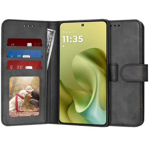 Husa pentru Motorola Moto G86, Techsuit Diary Book, negru