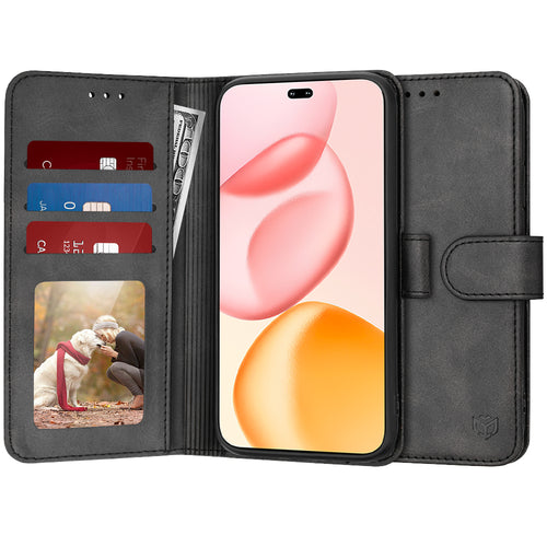 Husa pentru Honor 400 Pro, Techsuit Diary Book, negru