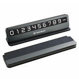 Techsuit Premium Phone Number Plate DialCraft (SN1), Parking Sign, Slim Design, magnetic Numbers, cu Adhesive, Negru