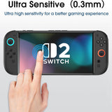 Techsuit (2 pack) Premium Tempered Glass SwitchAura cu Applicator (NS1), pentru Nintendo Switch 2, 9H Resistant, Clear