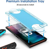 Techsuit (2 pack) Premium Tempered Glass SwitchAura cu Applicator (NS1), pentru Nintendo Switch 2, 9H Resistant, Clear