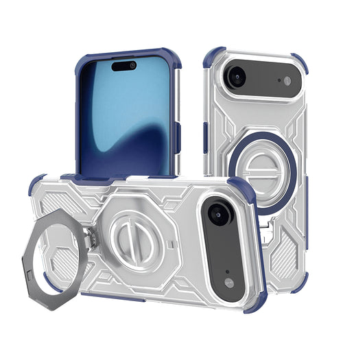Husa pentru iPhone 17 Air, Techsuit Carbon Shield PRO, albastru