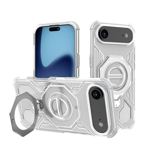Husa pentru iPhone 17 Air, Techsuit Carbon Shield PRO, alb