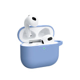 Husa casti pentru AirPods 3, Blueo Liquid Silicone Protect Case Navy