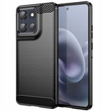 Husa pentru Motorola Moto G86, Techsuit Carbon Silicone, albastru