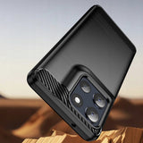Husa pentru Motorola Moto G86, Techsuit Carbon Silicone, albastru