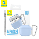 Husa casti pentru AirPods 4, Blueo Liquid Silicone Protect Case Sky