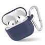 Husa casti pentru AirPods 4, Blueo Liquid Silicone Protect Case Navy