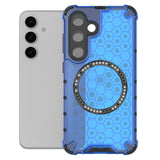 Husa pentru Samsung Galaxy S25, Techsuit HoneyComb Shield MagSafe, alb