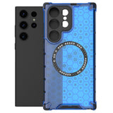 Husa pentru Samsung Galaxy S24 Ultra, Techsuit HoneyComb Shield MagSafe, alb