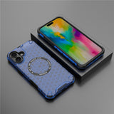 Husa pentru iPhone 16, Techsuit HoneyComb Shield MagSafe, alb