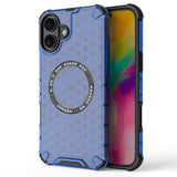 Husa pentru iPhone 16, Techsuit HoneyComb Shield MagSafe, alb