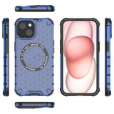 Husa pentru iPhone 14, Techsuit HoneyComb Shield MagSafe, alb
