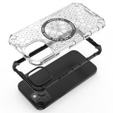 Husa pentru iPhone 14, Techsuit HoneyComb Shield MagSafe, alb