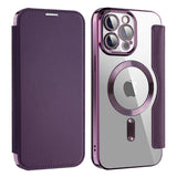 Husa pentru iPhone 12 Pro, Techsuit SmartMag Book Case, albastru