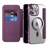 Husa pentru iPhone 12 Pro, Techsuit SmartMag Book Case, albastru