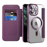 Husa pentru iPhone 11 Pro Max, Techsuit SmartMag Book Case, albastru