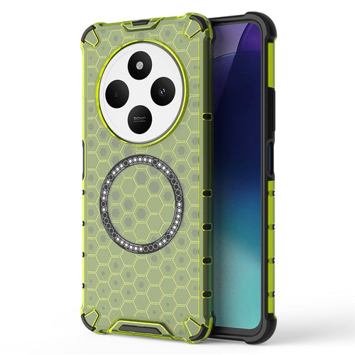 Husa pentru Xiaomi Redmi 14C, Techsuit HoneyComb Shield MagSafe, verde