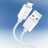 Cablu Spigen de date Essential EB6020AC (ACA08716), Incarcare rapida, USB to Type-C, 60W, 480Mbps, 2m, alb