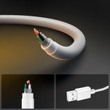 Cablu Spigen de date Essential EB6020AC (ACA08716), Incarcare rapida, USB to Type-C, 60W, 480Mbps, 2m, alb