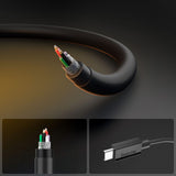 Cablu Spigen de date Essential EB6020CC (ACA08720), Incarcare rapida, 2x Type-C, 60W, 480Mbps, 2m, negru