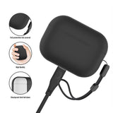 Husa casti pentru AirPods Pro, Blueo Liquid Silicone Protect Case