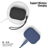 Husa casti pentru AirPods Pro, Blueo Liquid Silicone Protect Case