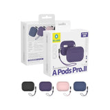 Husa casti pentru AirPods Pro, Blueo Liquid Silicone Protect Case