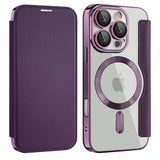 Husa pentru iPhone 16 Pro, Techsuit SmartMag Book Case, albastru