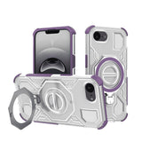 Husa pentru iPhone 16e, Techsuit Carbon Shield PRO, mov