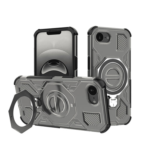 Husa pentru iPhone 16e, Techsuit Carbon Shield PRO, fumuriu