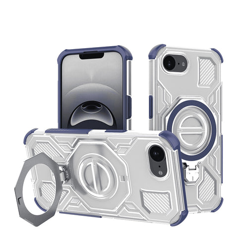Husa pentru iPhone 16e, Techsuit Carbon Shield PRO, albastru