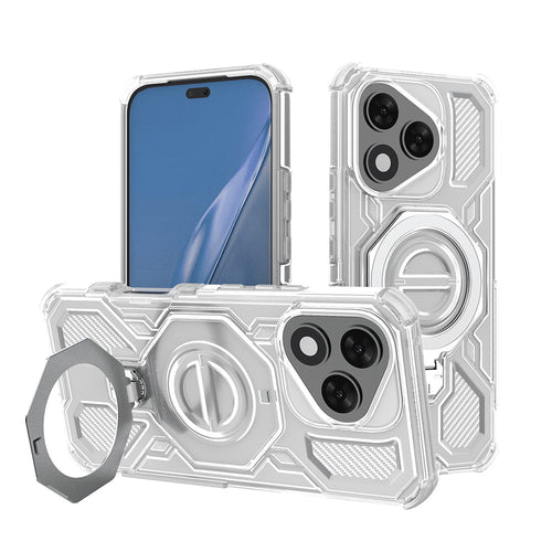 Husa pentru Honor 400 Lite, Techsuit Carbon Shield PRO, alb