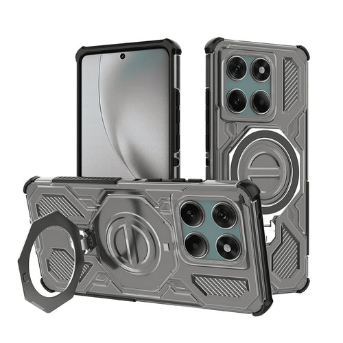 Husa pentru Motorola Edge 60 Fusion, Techsuit Carbon Shield PRO, fumuriu