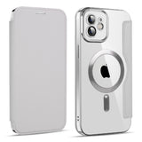 Husa pentru iPhone 12, Techsuit SmartMag Book Case, albastru
