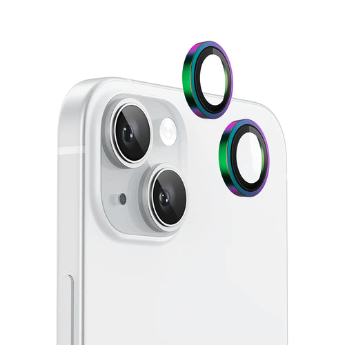 Folie de protectie pentru iPhone 15, Blueo Original Metal Frame Lens Protector