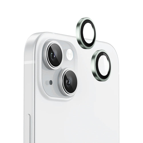 Folie de protectie pentru iPhone 15, Blueo Original Metal Frame Lens Protector