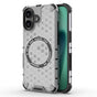 Husa pentru iPhone 17, Techsuit HoneyComb Shield MagSafe, alb