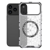 Husa pentru iPhone 17 Pro Max, Techsuit HoneyComb Shield MagSafe, alb