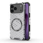 Husa pentru iPhone 17 Pro, Techsuit HoneyComb Shield MagSafe, alb
