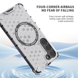 Husa pentru iPhone 17 Pro, Techsuit HoneyComb Shield MagSafe, alb