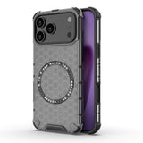 Husa pentru iPhone 17 Pro, Techsuit HoneyComb Shield MagSafe, alb
