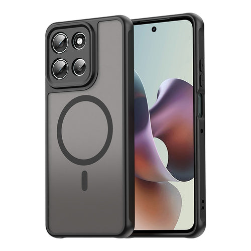 Husa pentru Motorola Moto G56, Techsuit HaloFrost II MagSafe, negru
